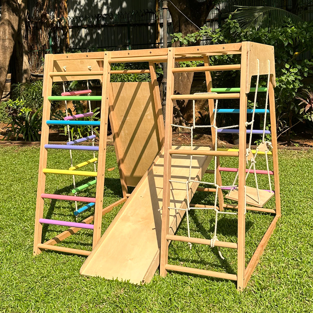 7-in-1 Wooden Jungle Gym