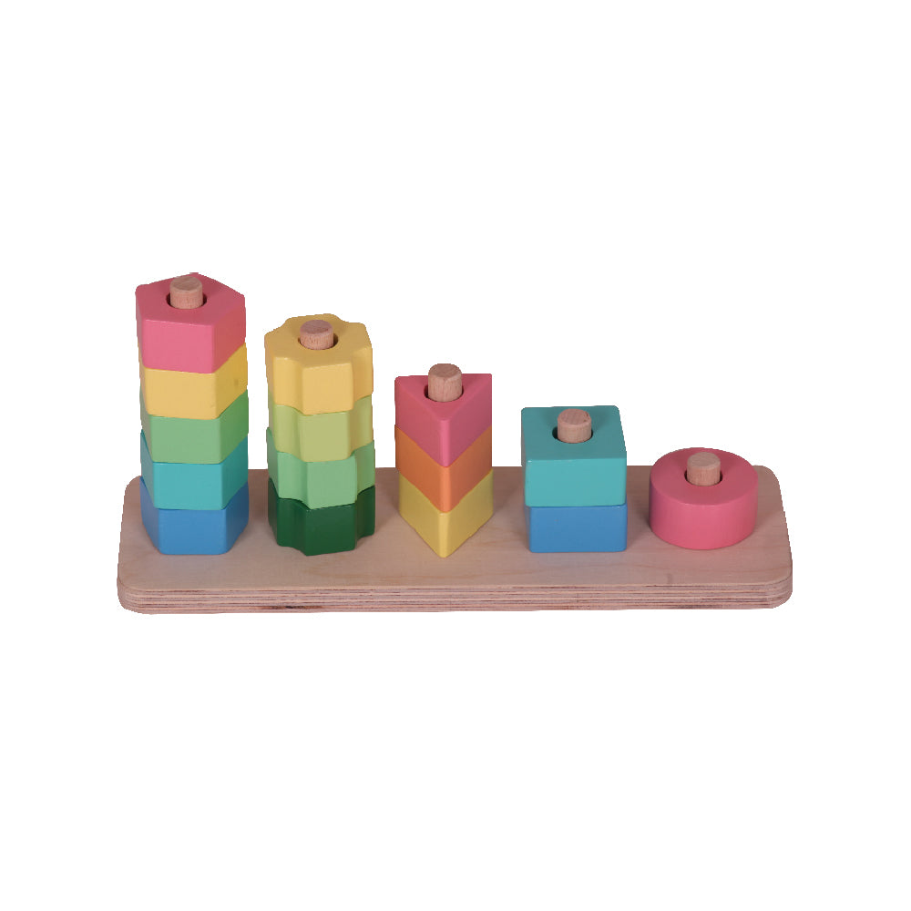 3-in-1 Wooden Shape Stacker