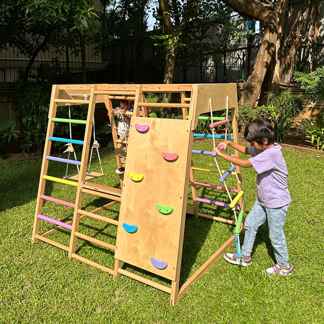 7-in-1 Wooden Jungle Gym