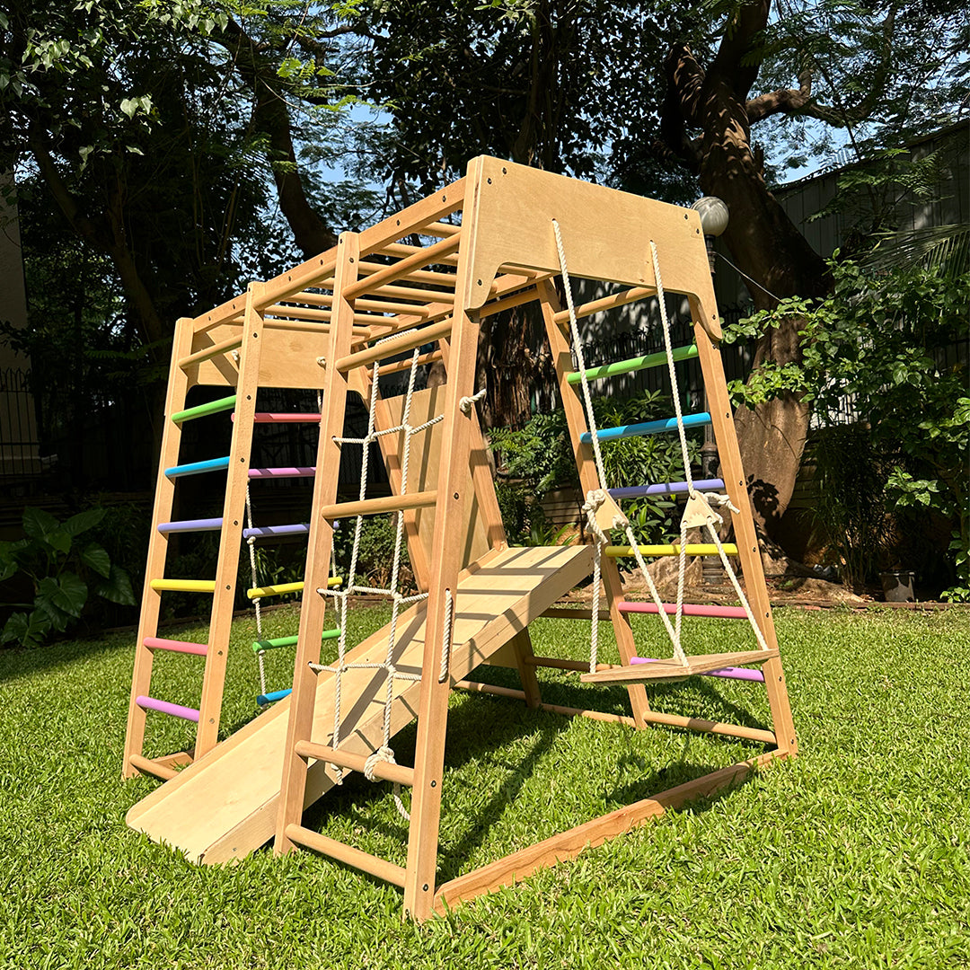 7-in-1 Wooden Jungle Gym