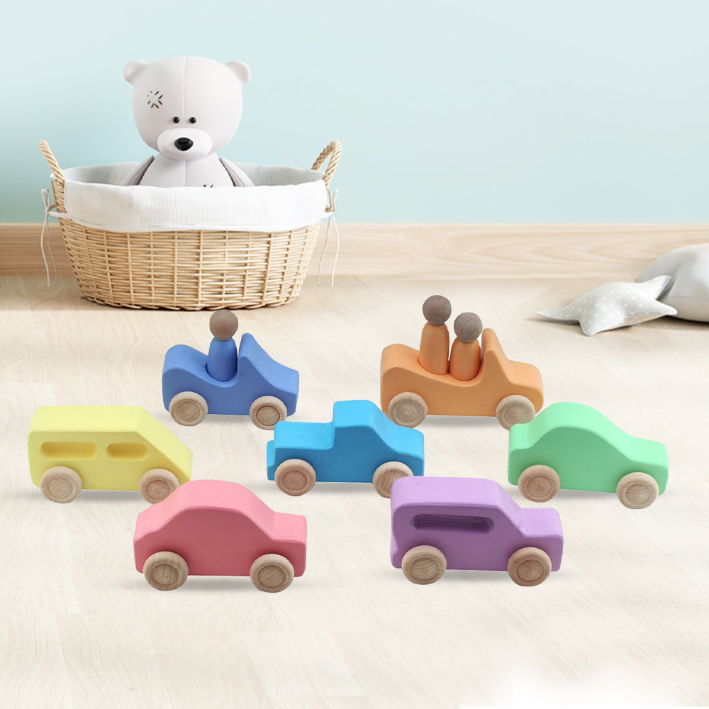 Rainbow Toy Cars (Set of 7)